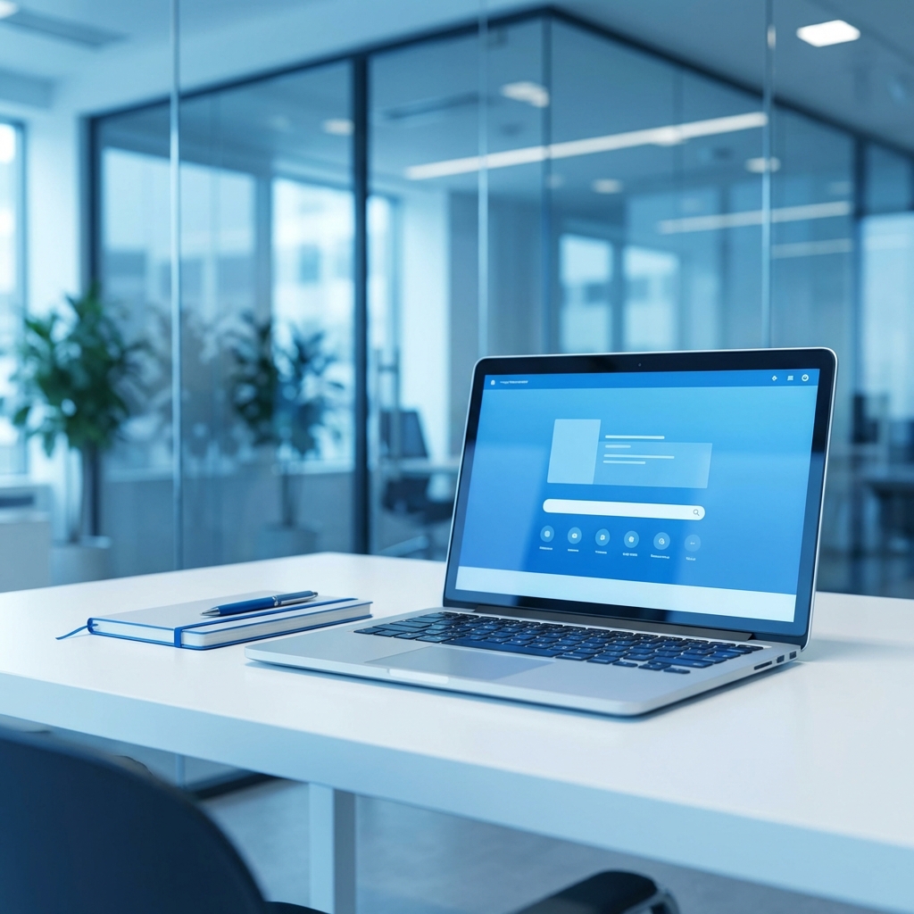 Modern office workspace